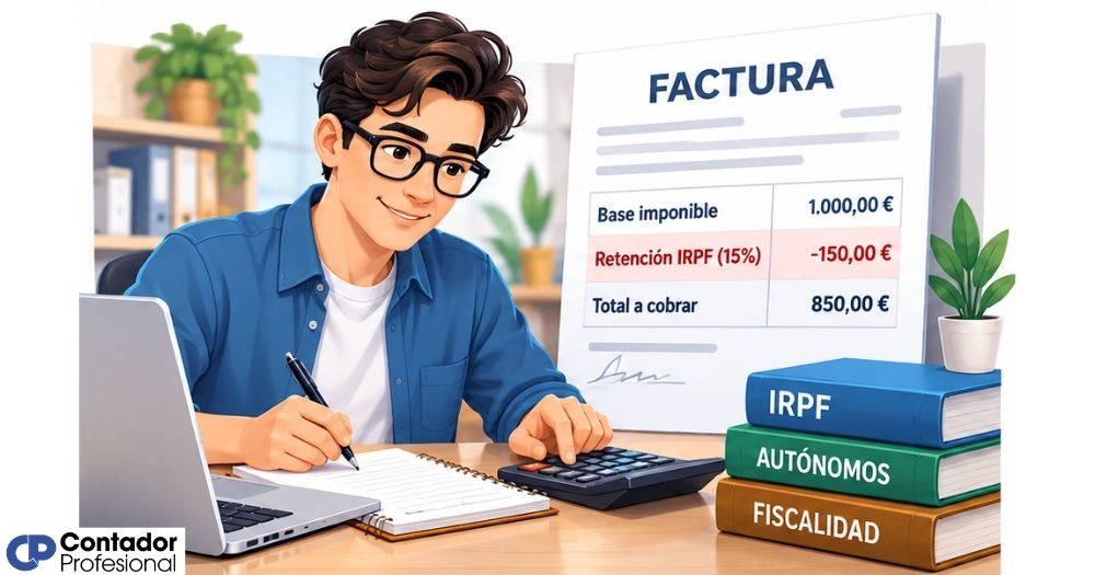 retención de IRPF en una factura de autónomo